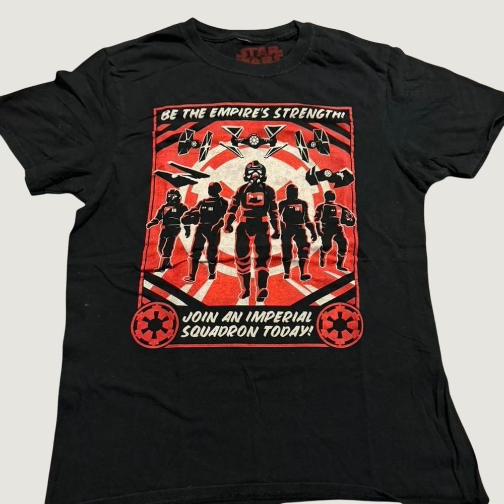 Star Wars Squadrons J!NX Imperial Pilot Graphic T-Shirt Black Mens Small